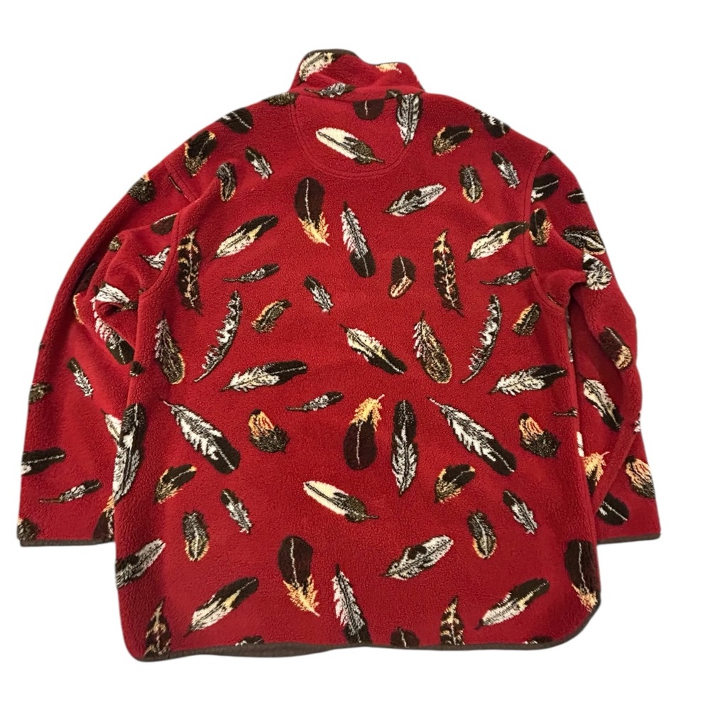 Tsunami Indigenous Collection Vintage Women's Feather Fleece Jacket XL Canadian - Picture 3 of 10